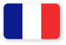 Three equal vertical bands of blue (hoist side), white, and red.